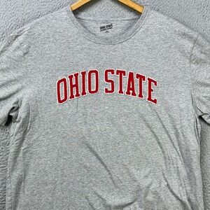 Ohio State T-Shirt Short Sleeve Tee Mens 2XL Gray Graphic Crewneck 100% Cotton